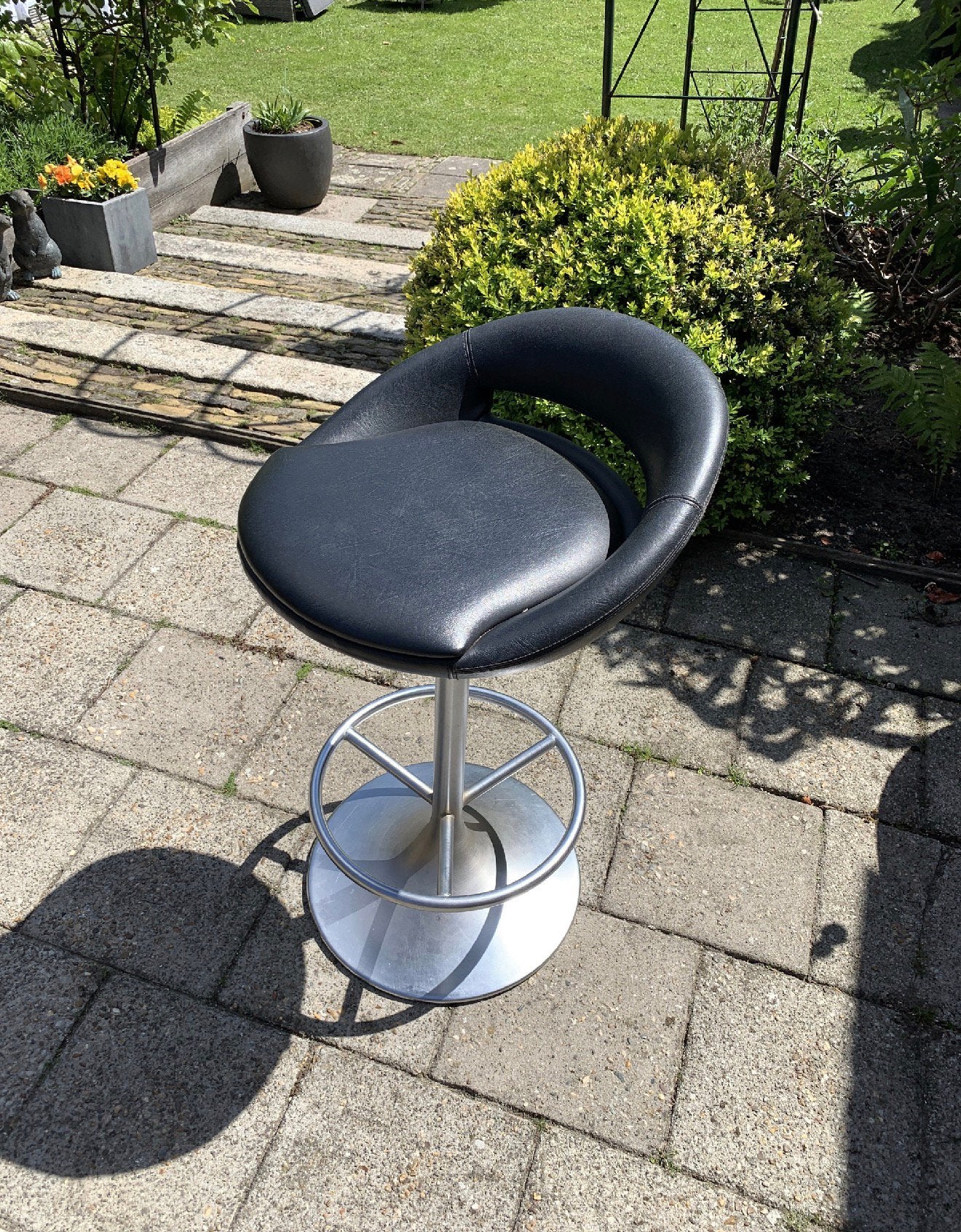 Barkruk JohansonDesign, 1 kruk, Ophalen, Zo goed als nieuw, Leer