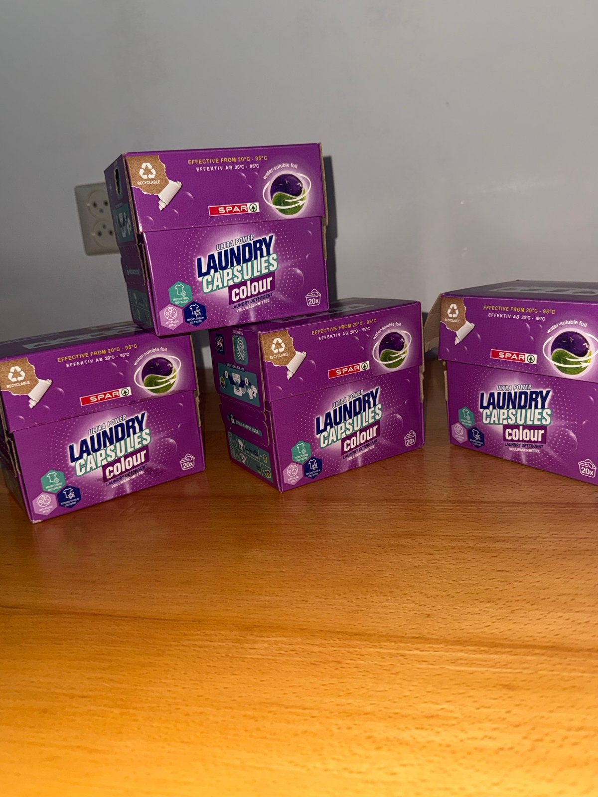 SPAR Laundry Capsules Colour - 4x20 stuks, Witgoed en Apparatuur, Wasmachines, Ophalen of Verzenden, Nieuw