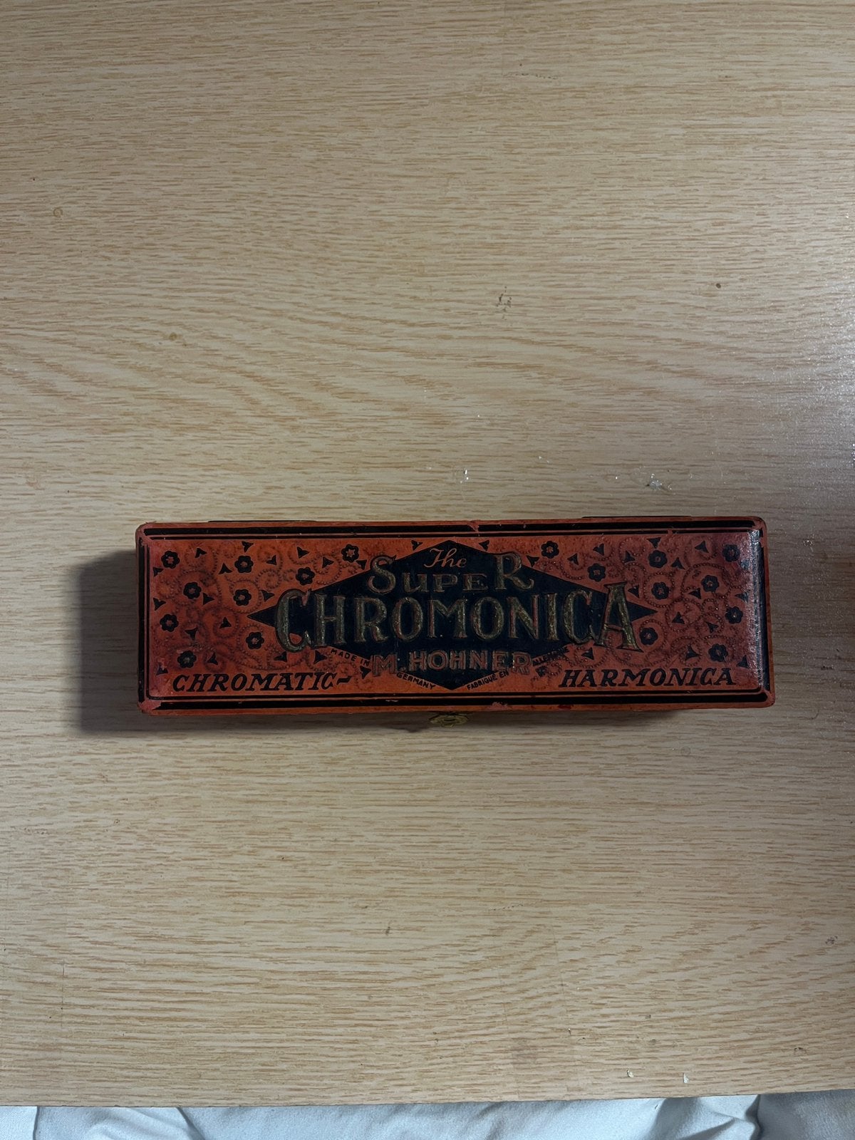 vintage chromatic harmonica M. Hohner – The Super Chromonica, Muziek en Instrumenten, Ophalen, Overige formaten, Overige merken
