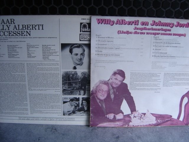 2 lp,s willy alberti, Ophalen, Gebruikt, Levenslied of Smartlap