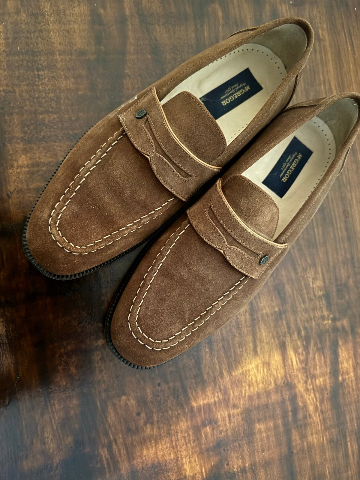 McGregor suède loafers - Maat 44 - Bruin, Kleding | Heren, Schoenen, Loafers, Bruin, Ophalen of Verzenden, Zo goed als nieuw