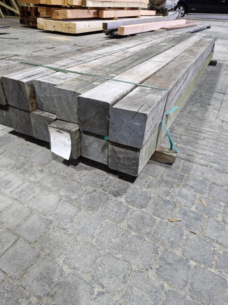 pak 433 B-keus 140x140mm hardhout geschaafd palen, Tuin en Terras, Ophalen, Palen, Nieuw, Hardhout