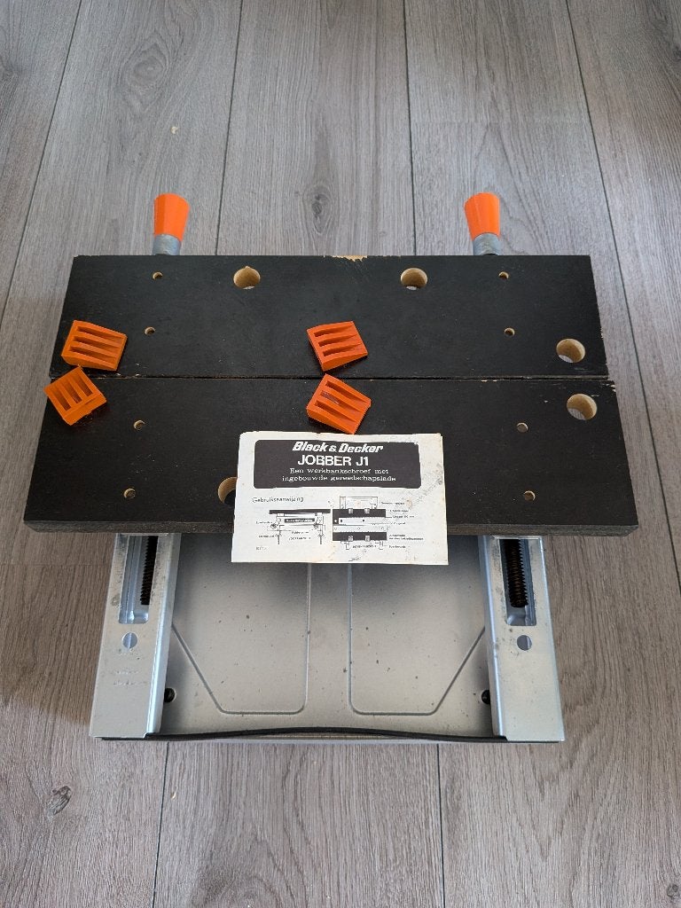Black & Decker Jobber J1 mobiele werkbank / mini workmate, Ophalen of Verzenden, Gebruikt, Bankschroef