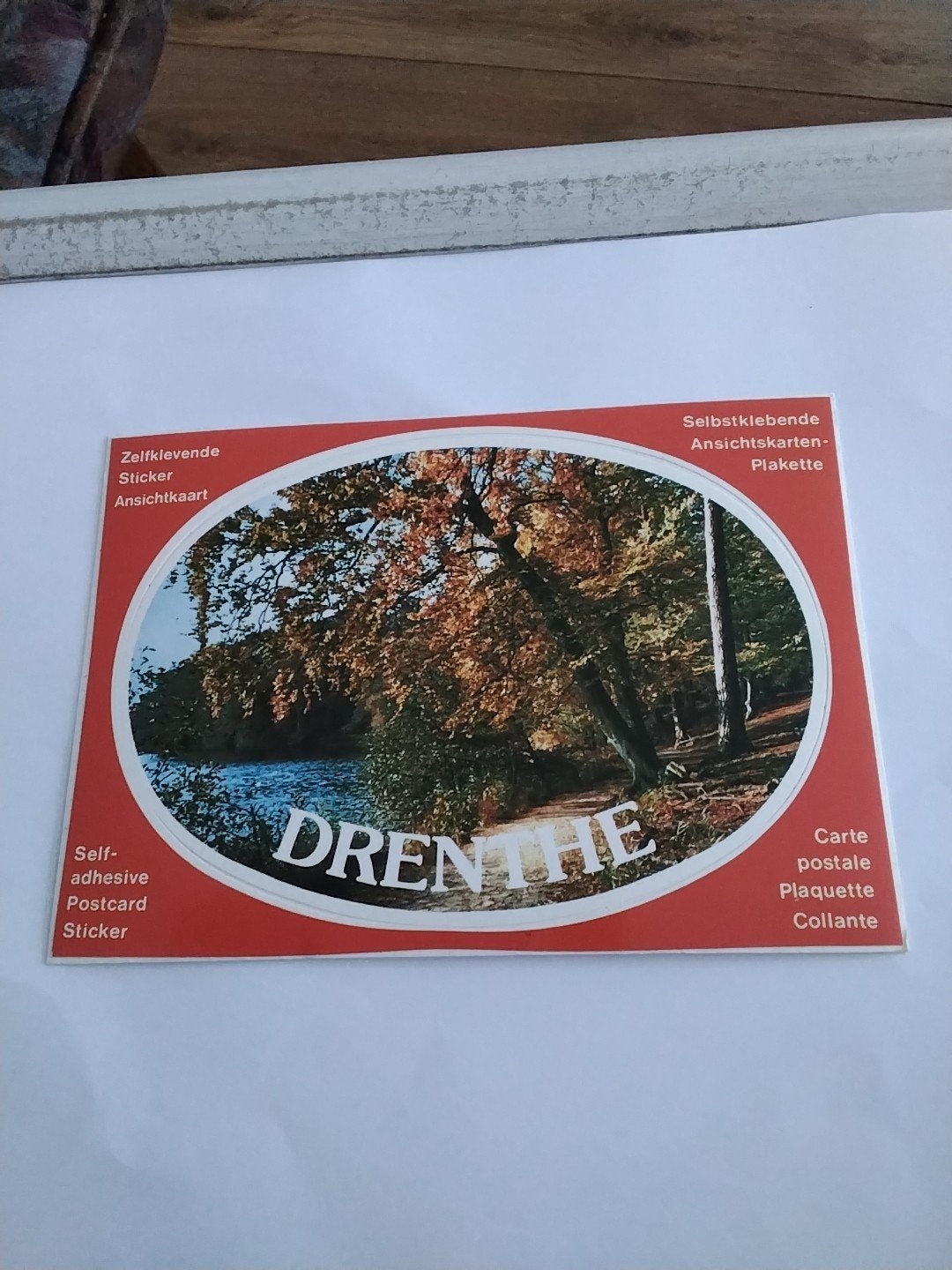 Zelfklevende Ansichtkaart Drenthe - Meulen's EEG-M-S, Ophalen of Verzenden