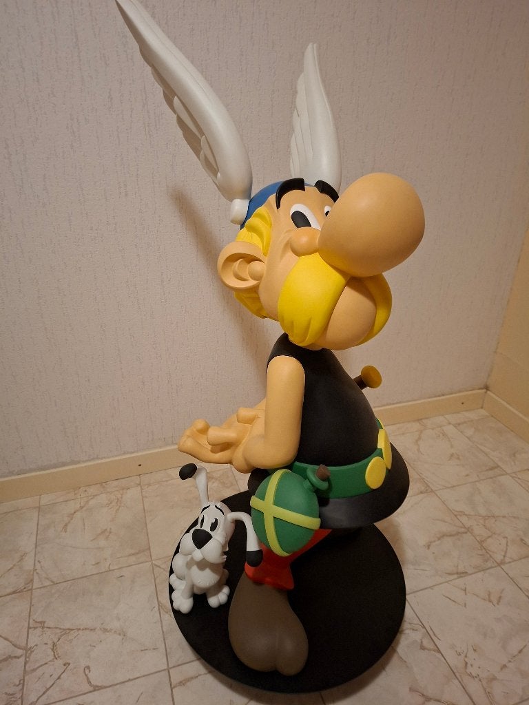 Asterix beeld, 96 cm Leblon No Fariboles Moulinsart Kuifje, Ophalen, Nieuw, Overige typen