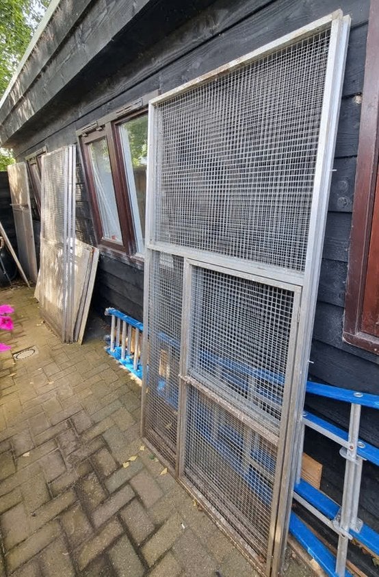 Voliere delen gaaspanelen, Ophalen, Gebruikt, Aluminium, Volière