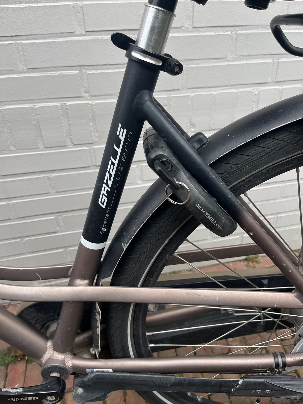 Gazelle Luzern Excellent D49 Damesfiets 8 Versnellingen, Ophalen, Gebruikt, Velgrem, 47 tot 50 cm