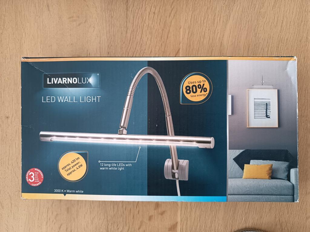 LIVARNO LUX LED wandlamp met flexibele arm, Ophalen, Nieuw, Modern, Functioneel