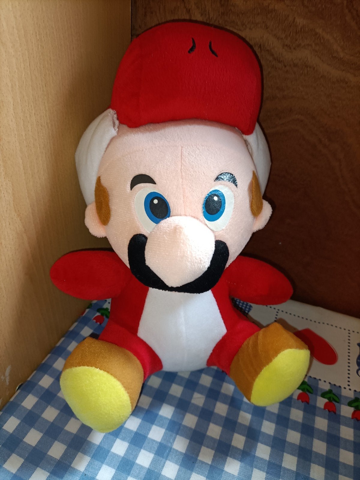 Mario knuffel in rood Yoshi pak 29 cm groot, Ophalen of Verzenden, Zo goed als nieuw, Overige typen