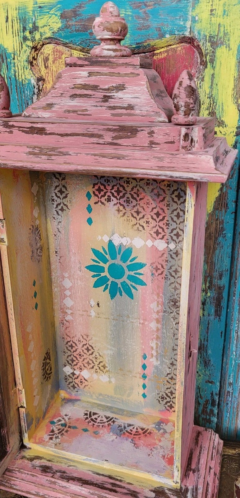 Shabby/Brocante/Roze/Altaartje/Gedenkkastje, Ophalen of Verzenden