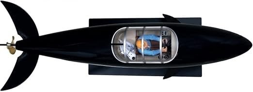 Kuifje Bobby Haai in Duikboot 77 cm Nieuw, Niet ingevuld, Nieuw, Niet ingevuld, Niet ingevuld