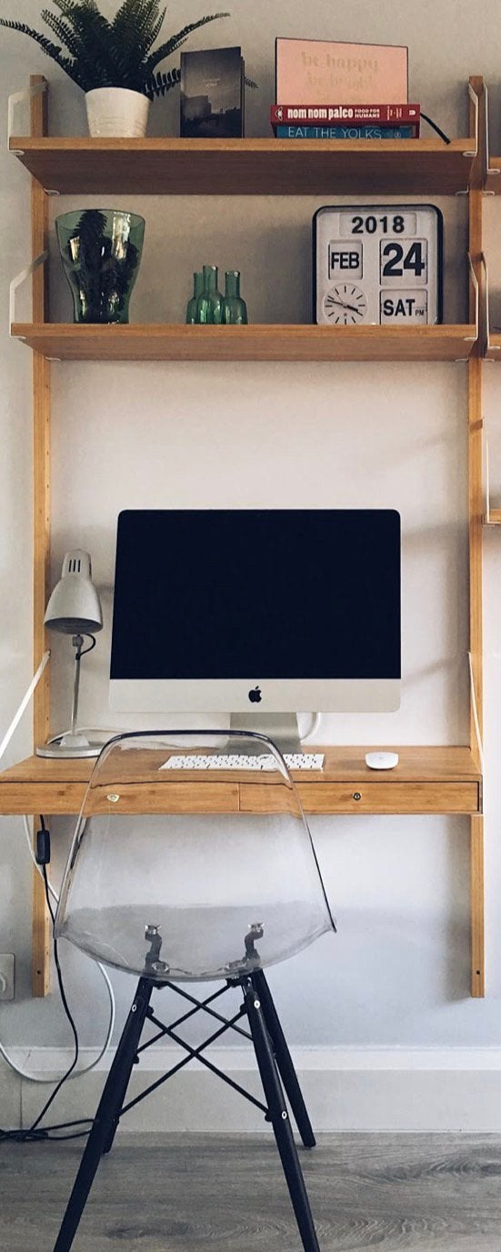 Ikea Svalnäs bureau, Ophalen, 70 tot 120 cm, Zo goed als nieuw, Minder dan 40 cm