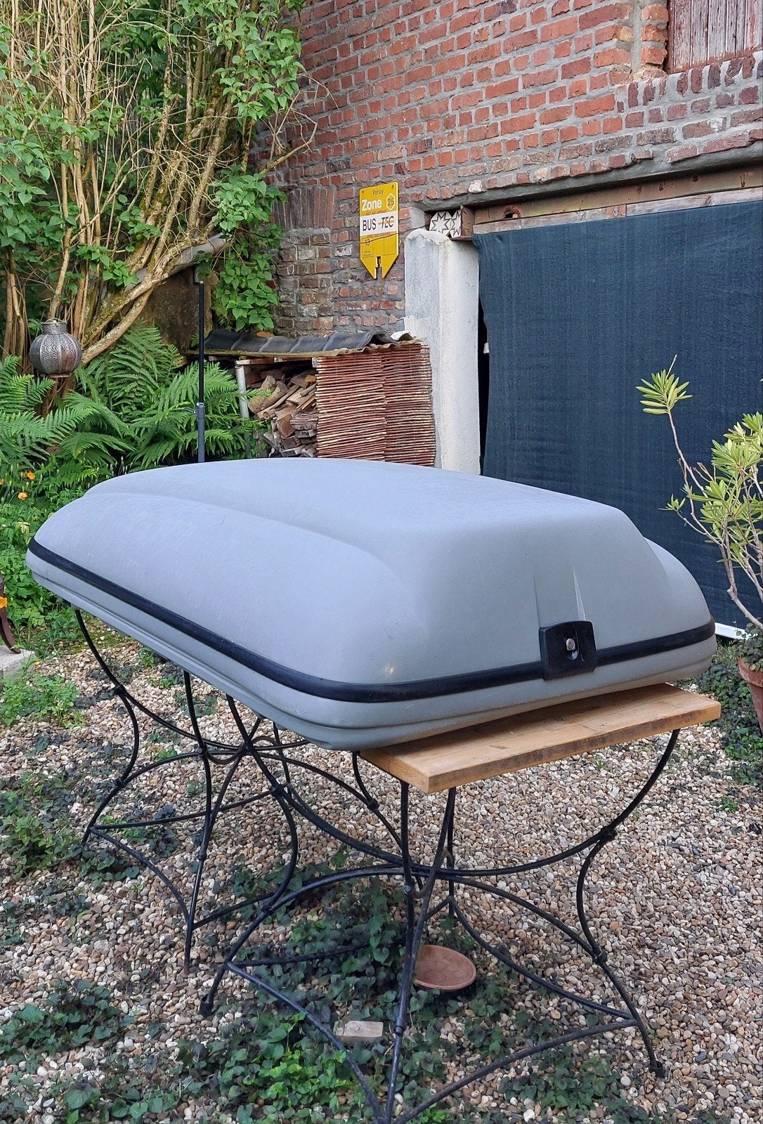 Robuuste dakkoffer 160x95x36cm 4 pers, Ophalen