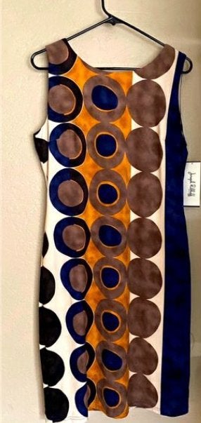 Joseph Ribkoff prachtig chique jersey getailleerde jurk 44, Meerkleurig, ., Maat 42/44 (L), Joseph Ribkoff