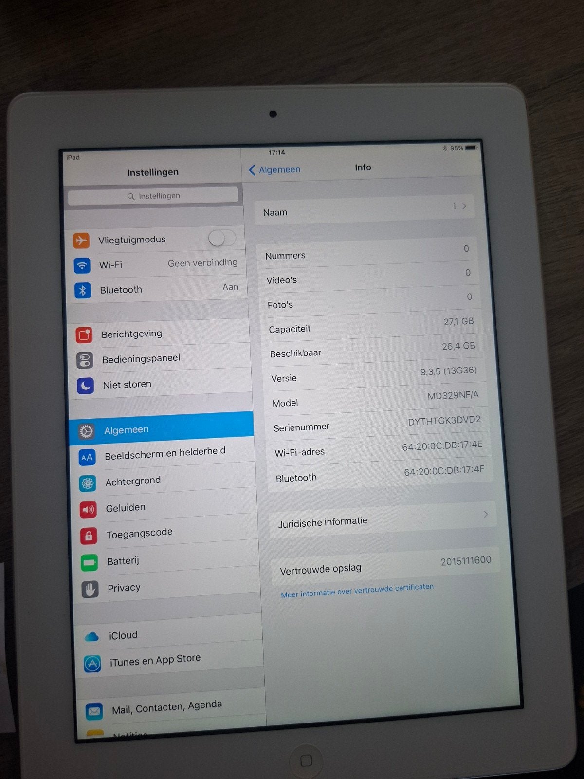Apple iPad 32GB Wi-Fi (Wit/Zilver) - Goede staat, Computers en Software, 9 inch, 32 GB, Apple iPad, Wit