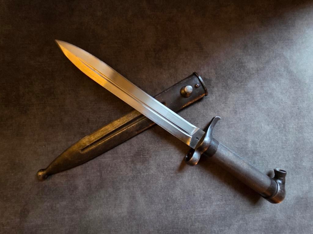 Zweedse M1896 Mauser bajonet, Ophalen of Verzenden, Landmacht, Overige gebieden, Mes of Dolk