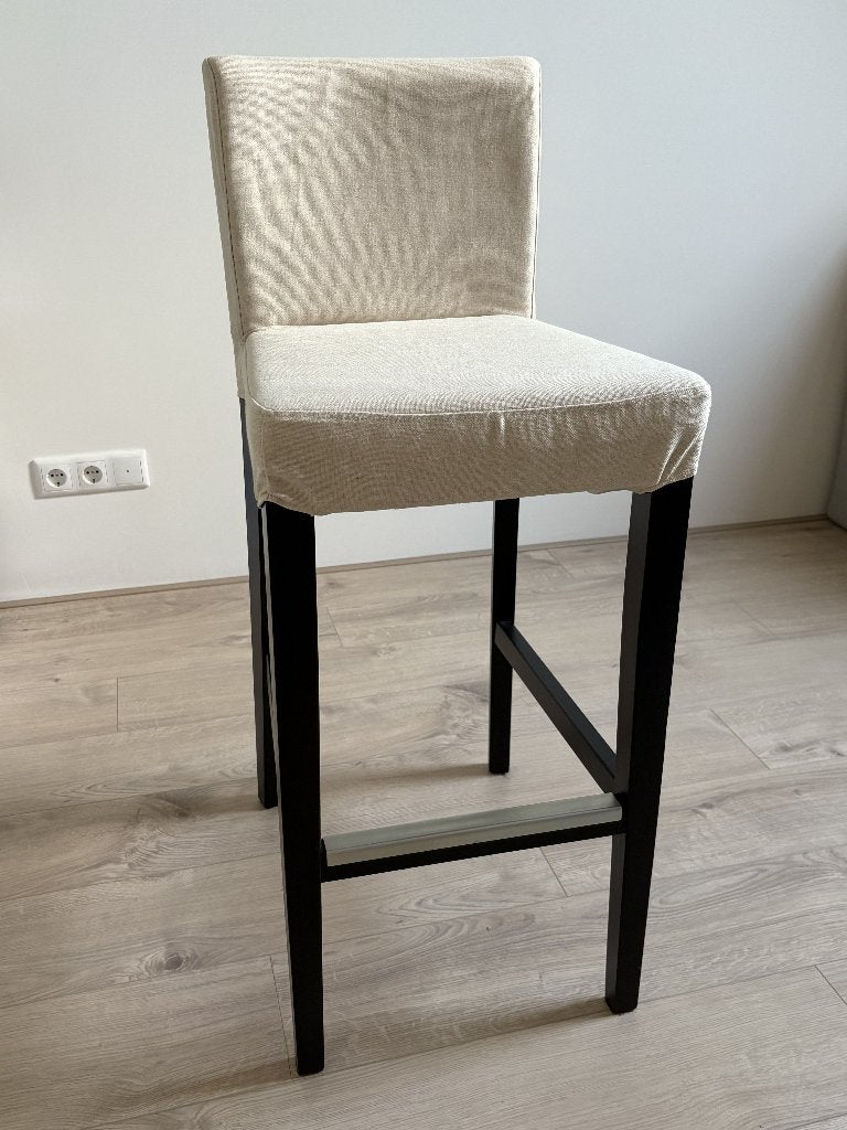 1 Barkruk, Ophalen, Met voetsteun, Zo goed als nieuw, Hout