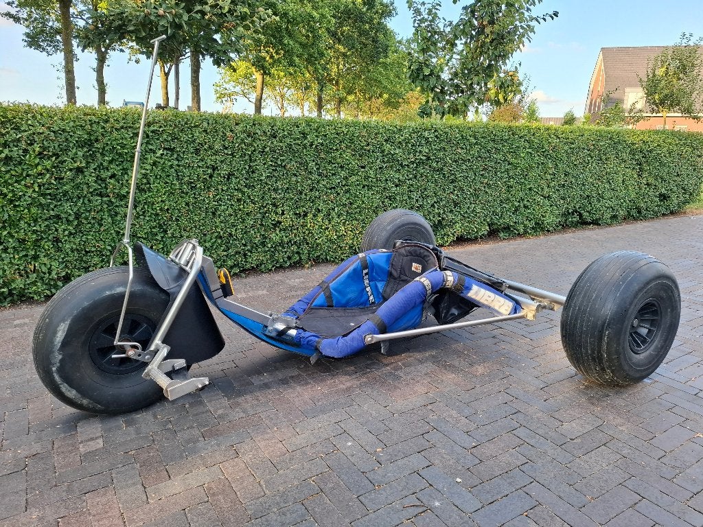 Instapklare Libre kite buggy RVS met bigfoot banden, Ophalen, Gebruikt, Vierlijns, Toebehoren