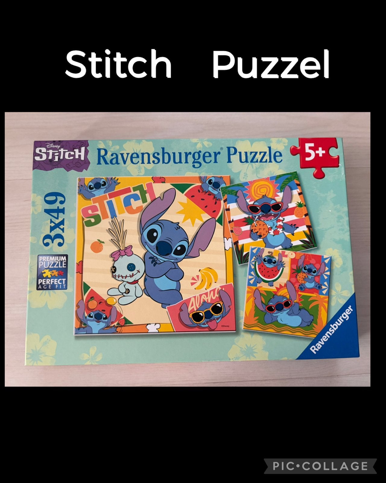 Ravensburger Disney Stitch Puzzel 3x49 stukjes, Ophalen of Verzenden, 10 tot 50 stukjes, Zo goed als nieuw, 6 jaar of ouder