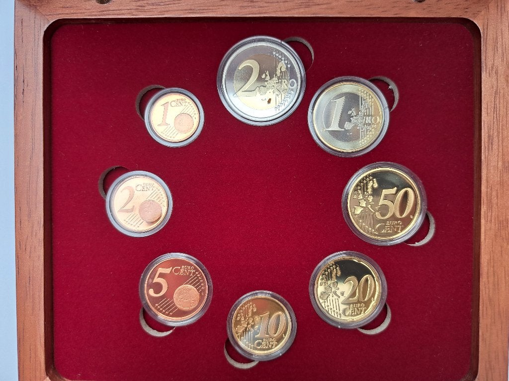Euro proofset 2004 Nederland houten cassette, Verzenden, Overige landen, Overige waardes, Setje
