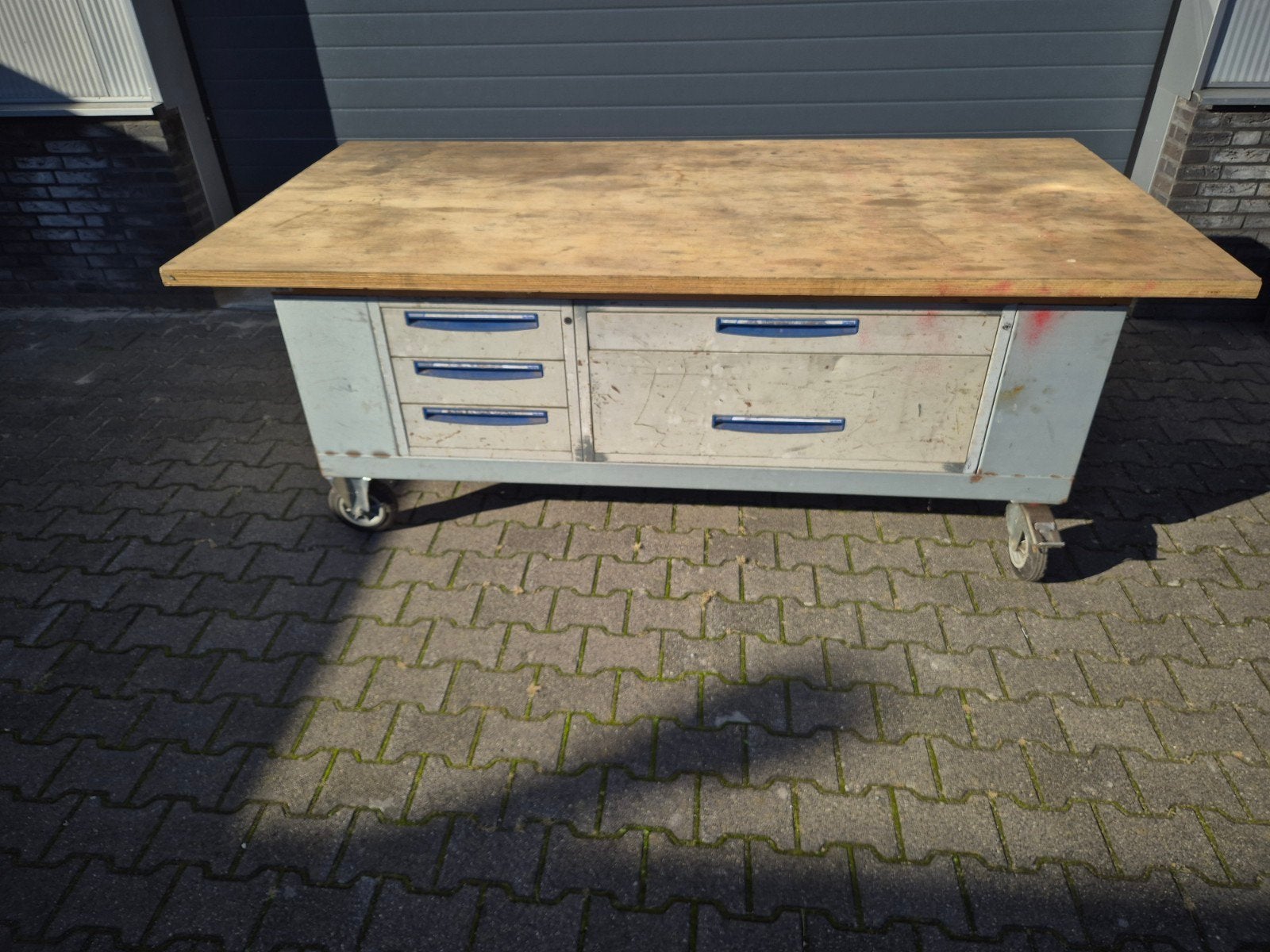 Grote Werktafel, Ophalen, Gebruikt, 120 tot 170 cm
