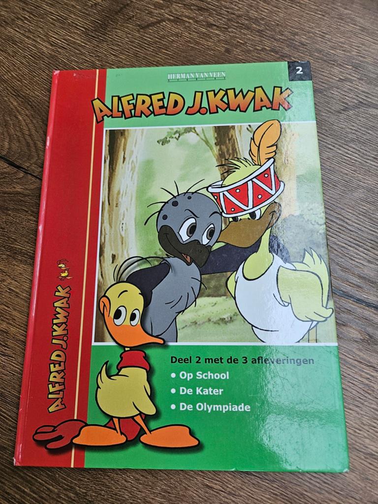 Alfred J. Kwak Deel 2 - Op School, De Kater, De Olympiade, Boeken, Stripboeken, Ophalen of Verzenden, Gelezen, Herman van Veen