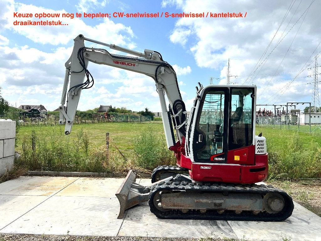 Takeuchi TB280FR, Ophalen, Graafmachine