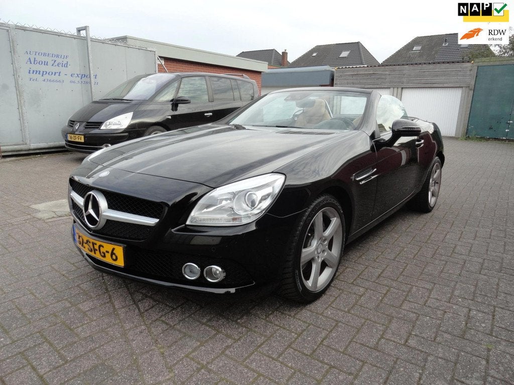 Mercedes-Benz SLK-klasse 250 AUT LEER NAVI (KM 187000 NAP), Auto's, Mercedes-Benz, Automaat, Euro 5, Gebruikt, Beige