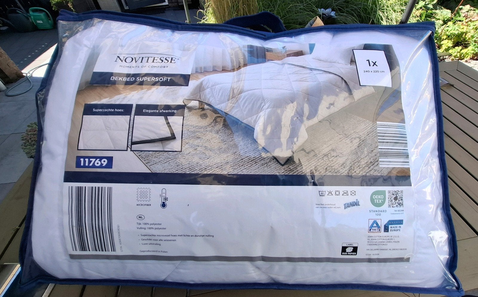 Nieuw Novitesse Dekbed Supersoft 240x220 - Alle seizoenen, Huis en Inrichting, Slaapkamer | Beddengoed, Wit, Ophalen of Verzenden