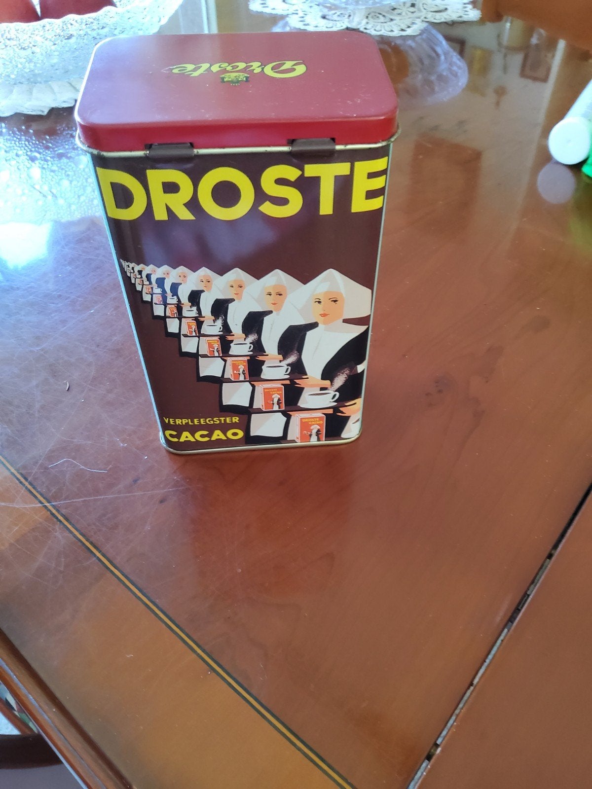 Vintage Droste Cacao Blik - Verpleegster Design, Verzamelen, Ophalen, Gebruikt, Overige, Droste
