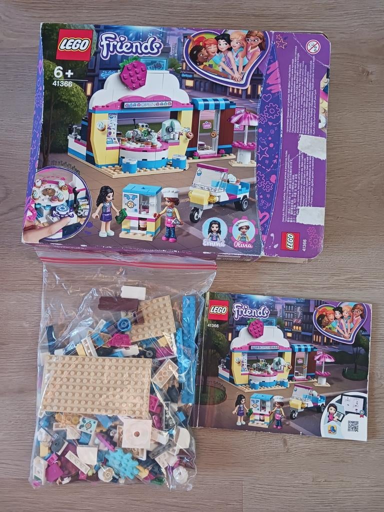 Lego Friends 41366 Stephanie's Cupcake Café, Compleet, Lego, Friends, Ophalen of Verzenden