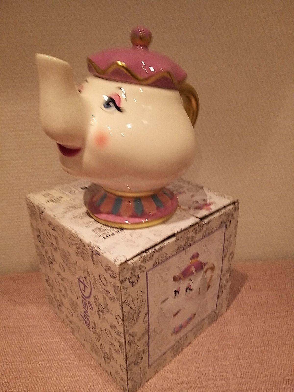 Disney, mrs Potts, Ophalen of Verzenden, Winnie de Poeh of vrienden, Nieuw, Beeldje of Figuurtje