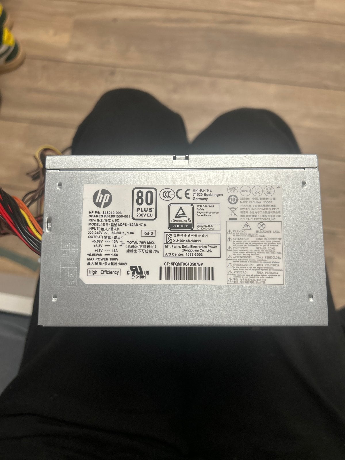 HP 180W Voeding (PSU) - DPS-180AB-17 A, Ophalen of Verzenden, Zo goed als nieuw