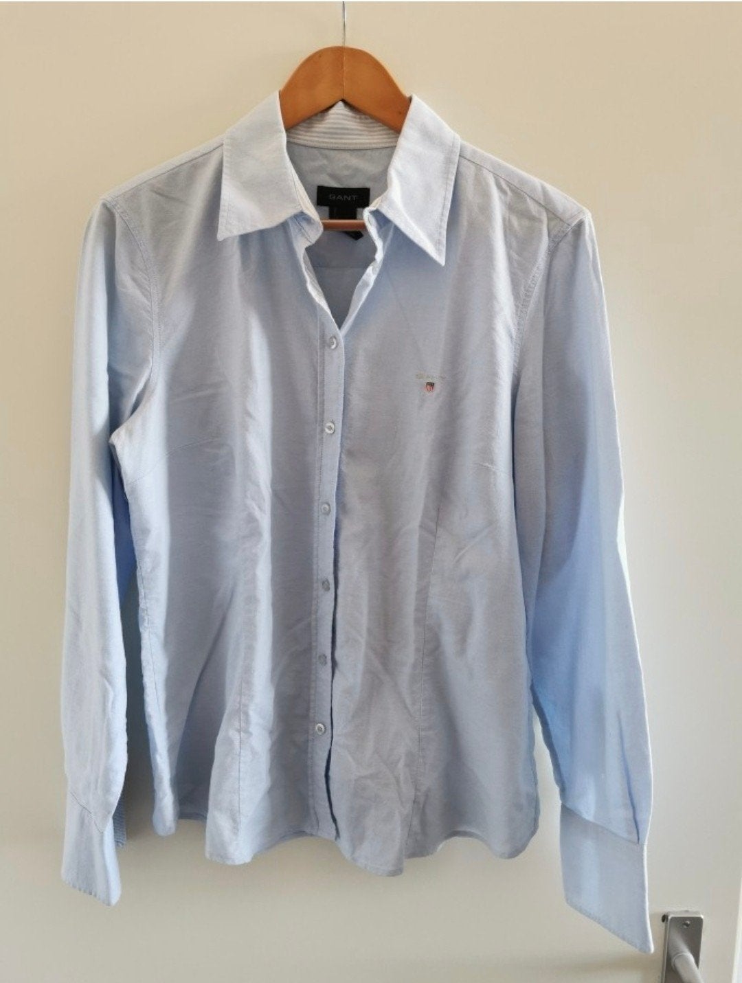 Gant lichtblauwe blouse mt 46 ZGAN!

Gestreepte boorden. 4 k, Ophalen of Verzenden, Zo goed als nieuw, Maat 46/48 (XL) of groter