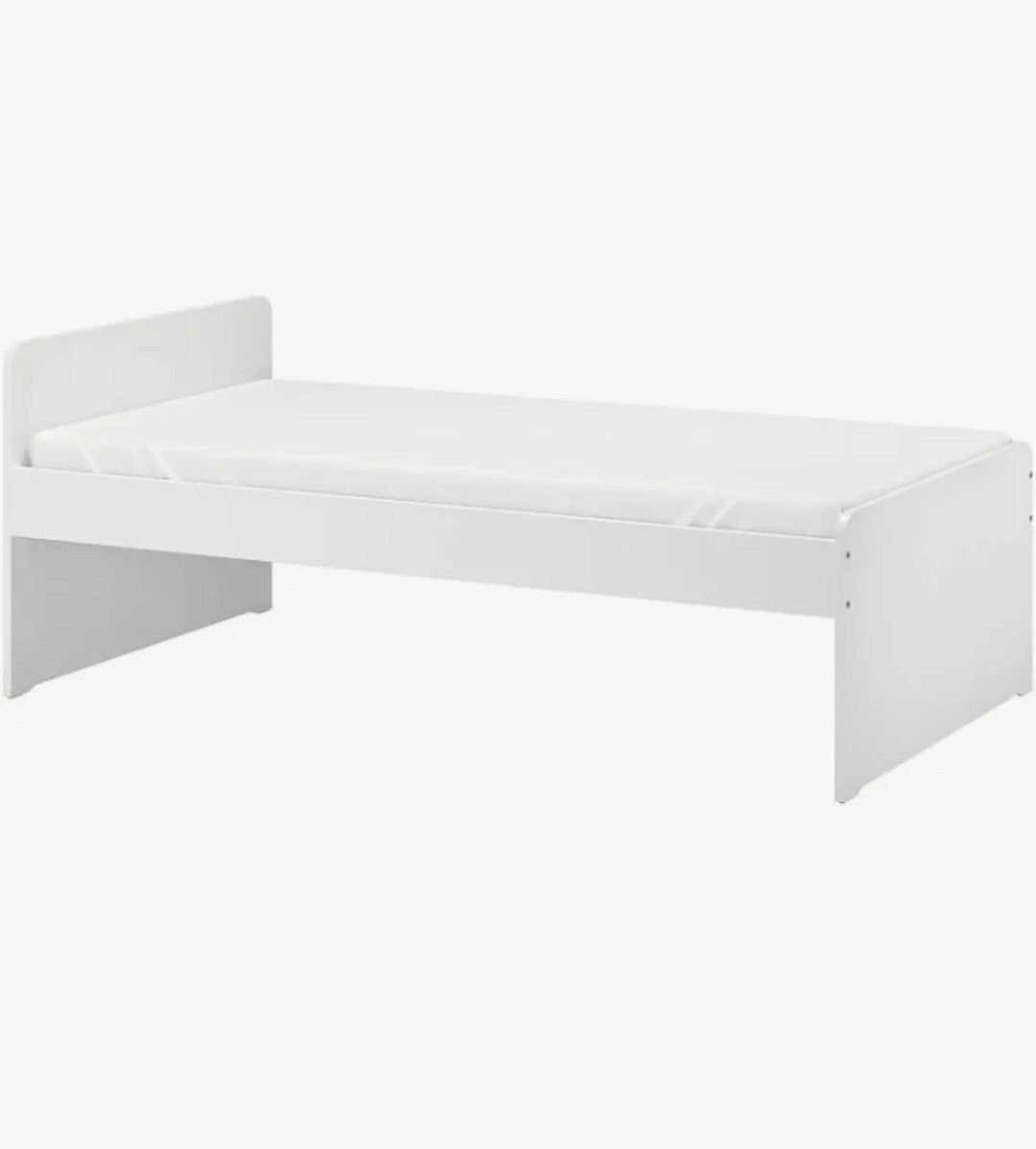 Ikea SLAKT - 90x200 cm eenpersoonsbed, Gebruikt, 90 cm, Eenpersoons, Wit