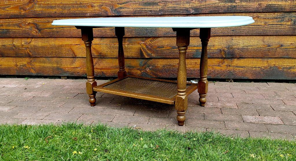 tafel  salontafel mancave tafels, Ophalen, 100 tot 150 cm, Eikenhout, 50 tot 100 cm
