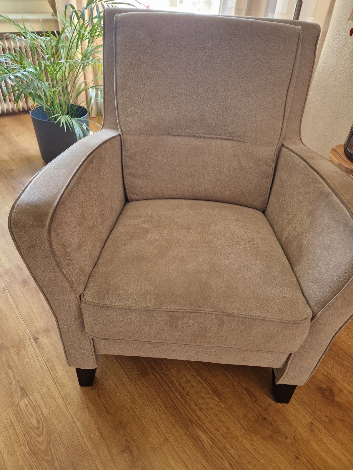 fauteuil - gebruikt, Huis en Inrichting, Fauteuils, Ophalen, Gebruikt, Minder dan 75 cm, Modern comfort
