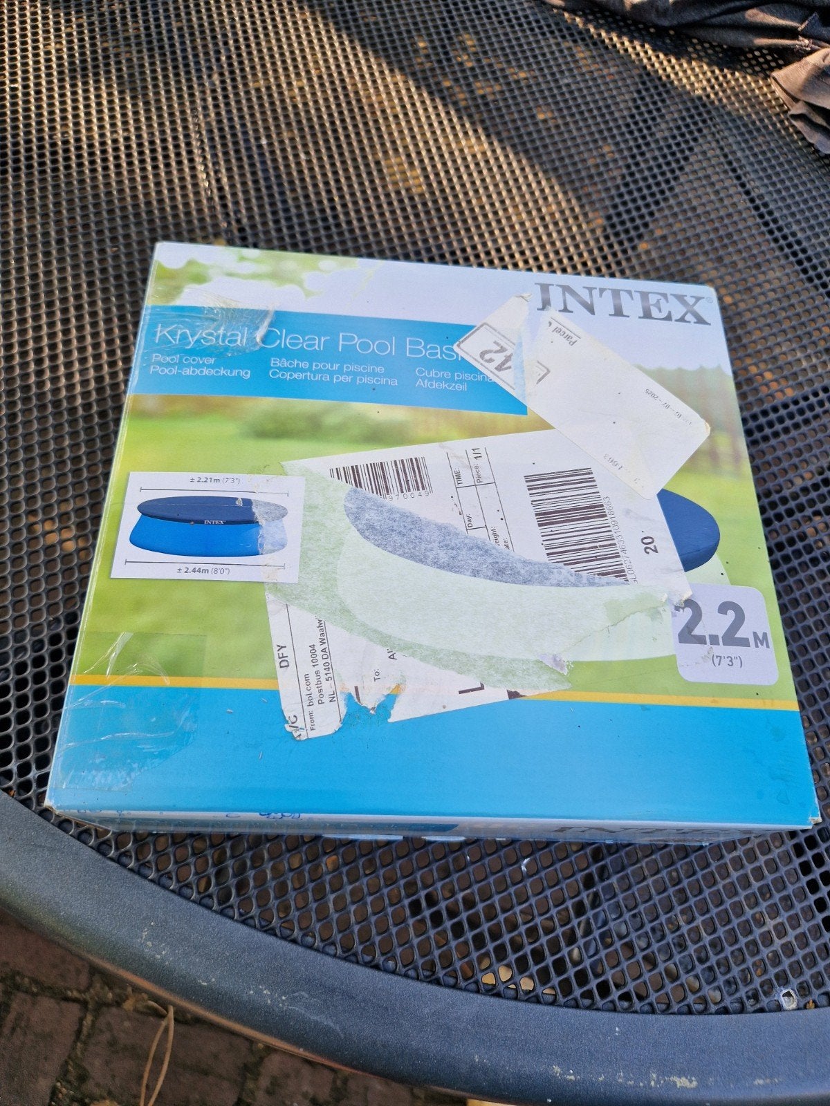 Intex afdekzeil 2.20 rond, Ophalen of Verzenden, Zo goed als nieuw, Afdekzeil