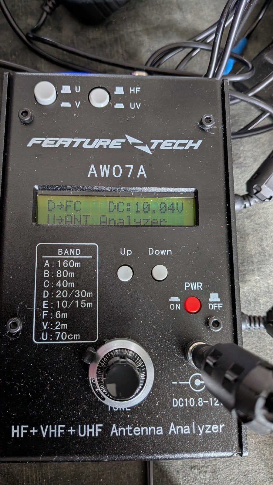 Feature Tech AW07A HF VHF UHF Antenne Analyzer + accunalyzer, Ophalen of Verzenden, Zo goed als nieuw, Zender en Ontvanger