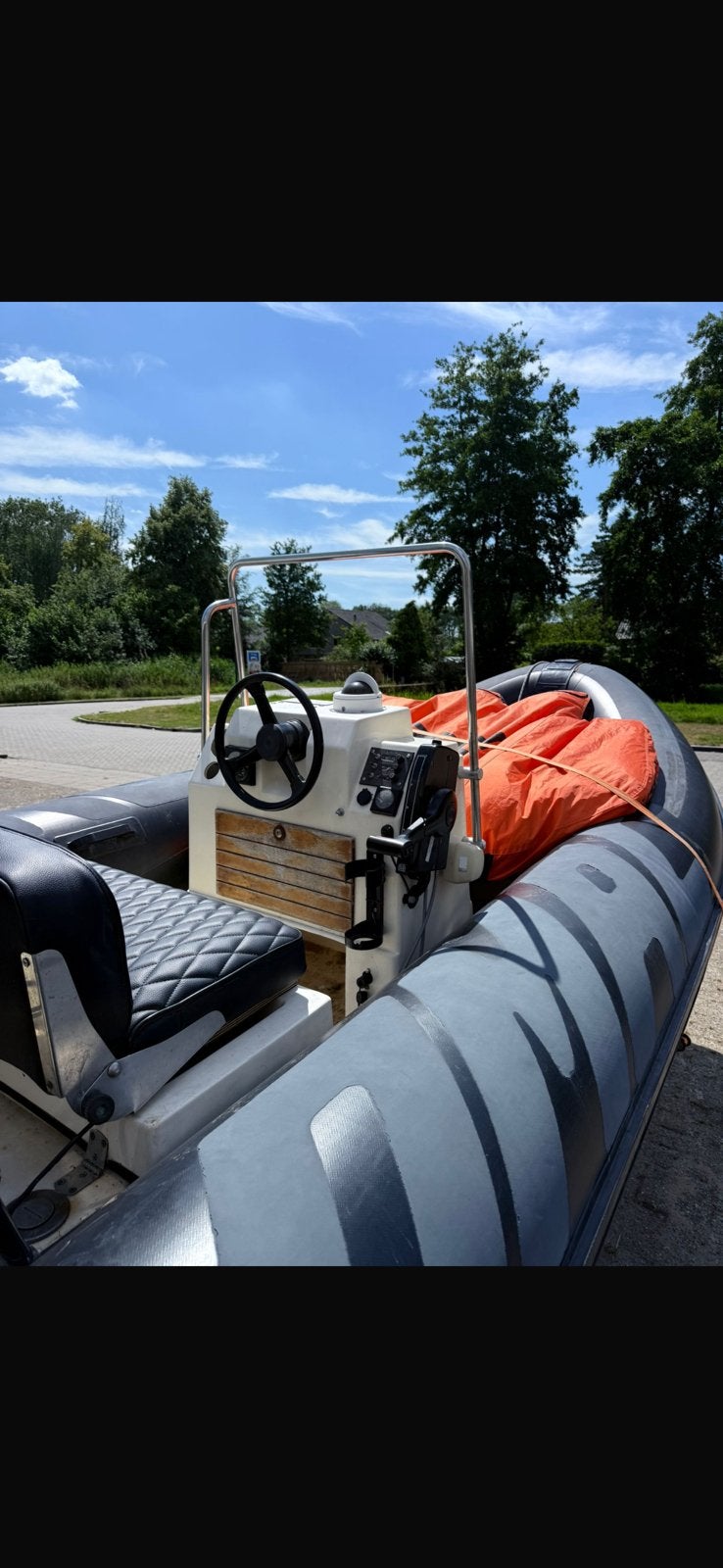 Rubberboot 460 cm met 30 PK Mercury motor + trailer, Gebruikt, 4 m, 2 m, Mercury