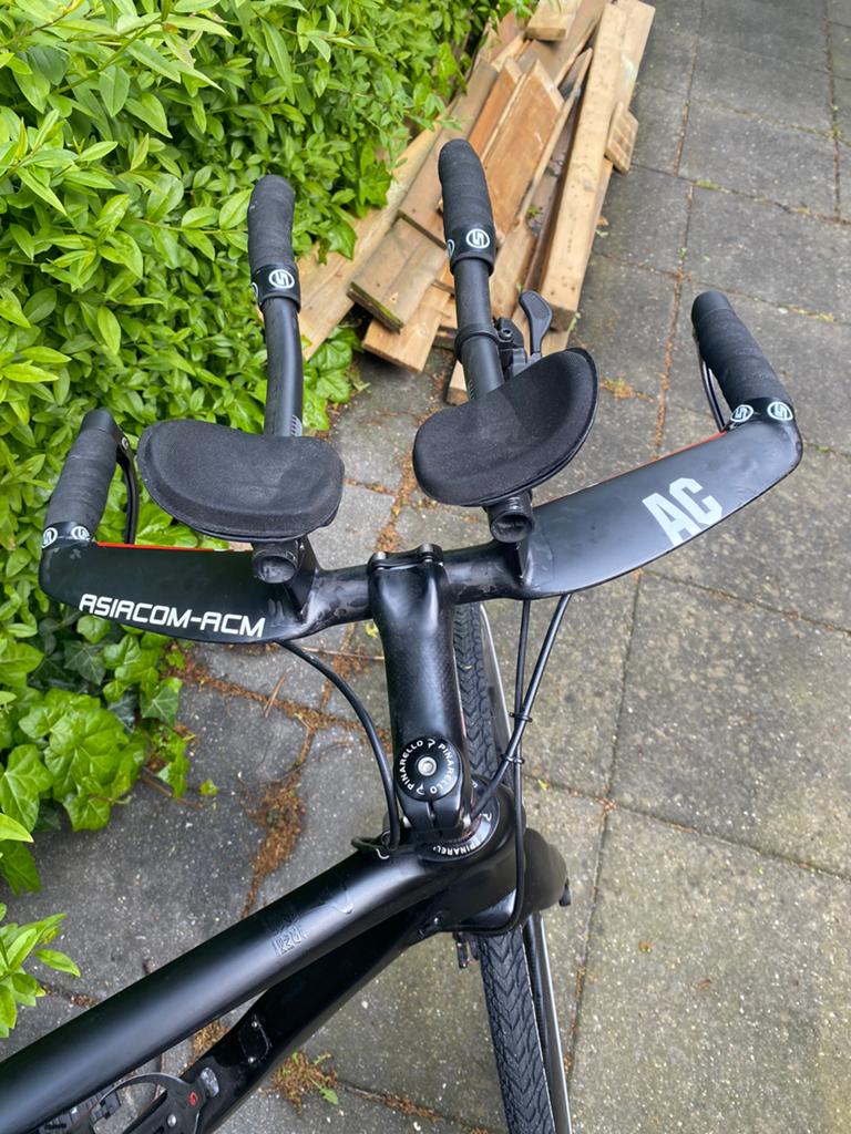 Triathlon / Tijdrit Stuur (Carbon – Asiacom), Fietsen en Brommers, Fietsonderdelen, Ophalen of Verzenden, Zo goed als nieuw