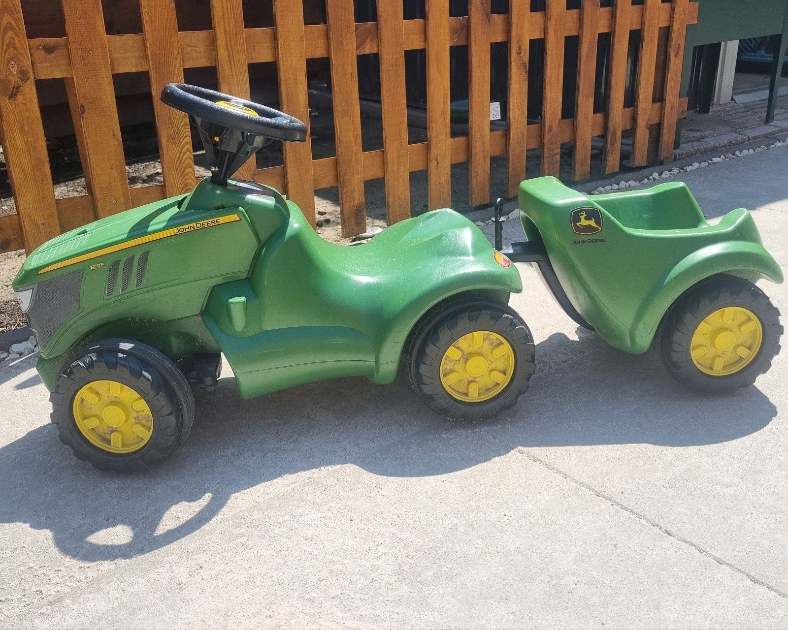 John Deere looptractor met aanhanger - Zeer goede staat, Kinderen en Baby's, Speelgoed | Buiten | Voertuigen en Loopfietsen, Zo goed als nieuw