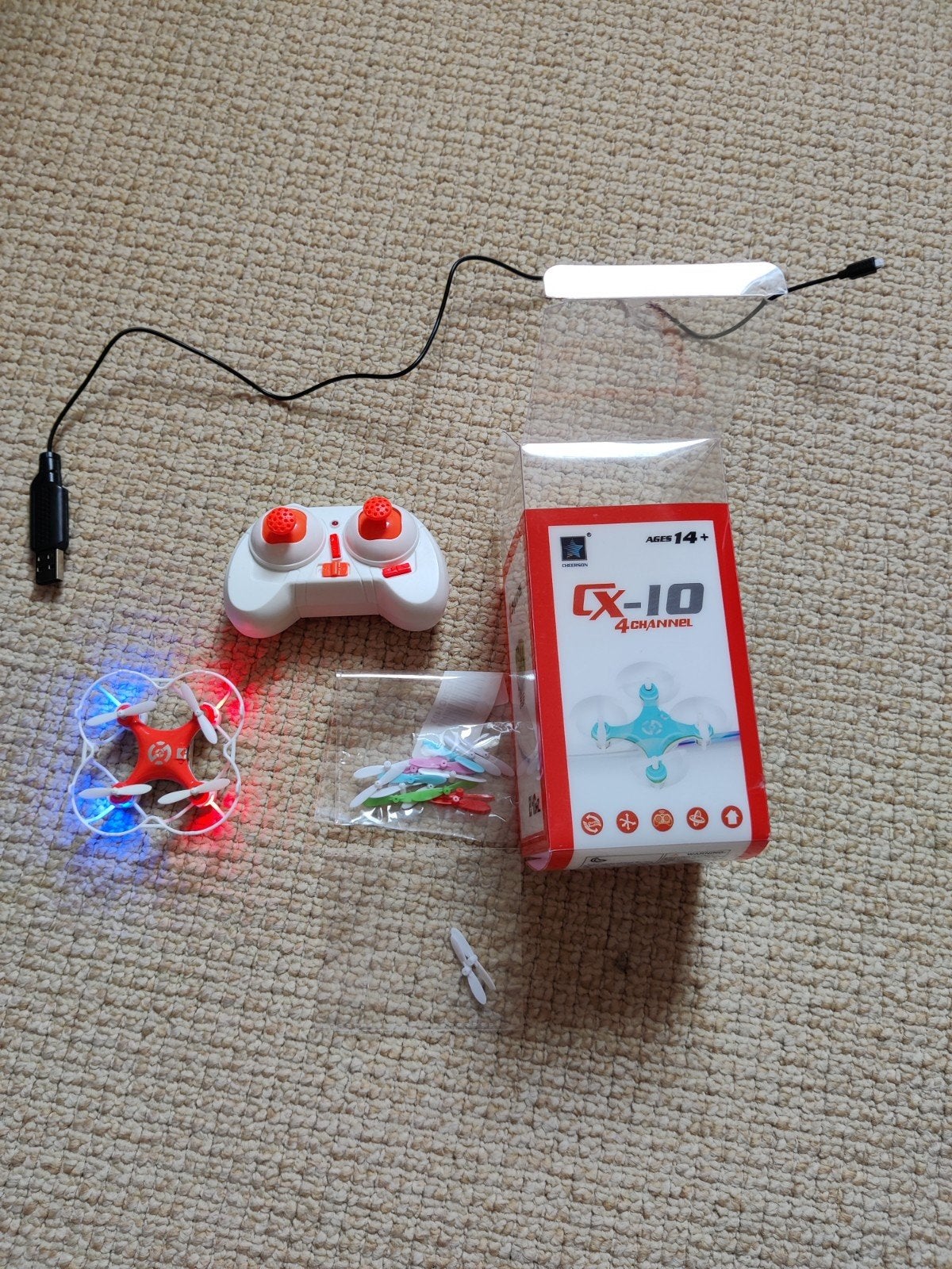 mini drone cx-10, Ophalen