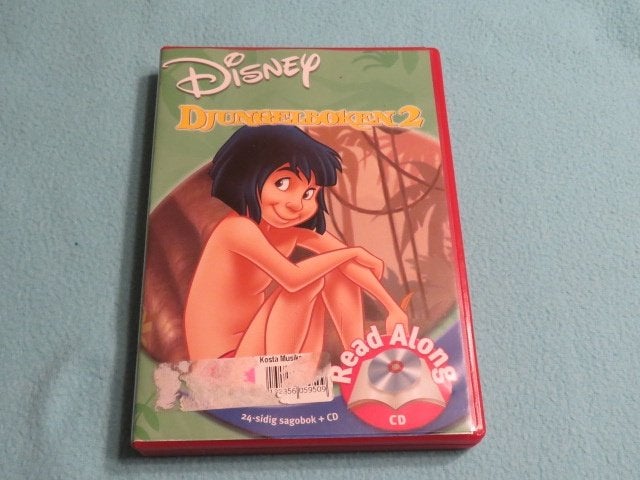 Zweeds: Djungelboken 2 Read along: boekje + cd Disney, Ophalen of Verzenden, Zo goed als nieuw, Disney, Fictie algemeen