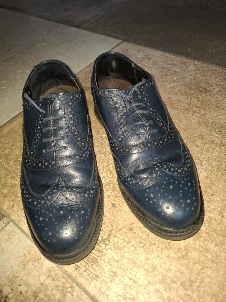 Emmendo nette herenschoenen donkerblauw maat 39., Ophalen of Verzenden