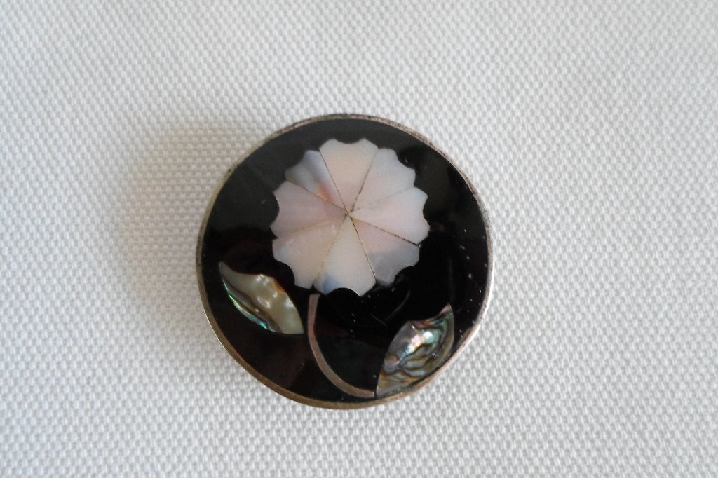Broche Hanger Bloem Mexico, Overige materialen, Minder dan 4 cm, Ophalen of Verzenden, Zo goed als nieuw
