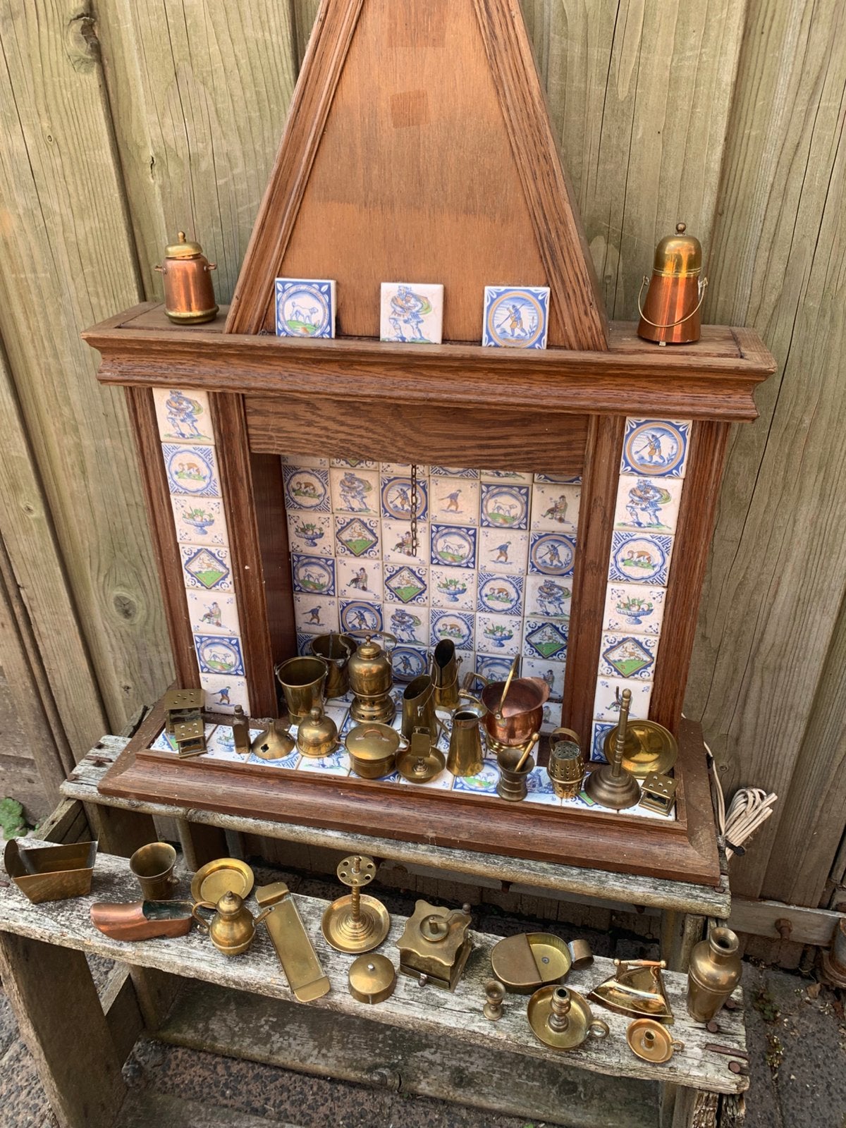 Miniatuurschouw 76 tegeltjes en 30 miniaturen, Verzenden
