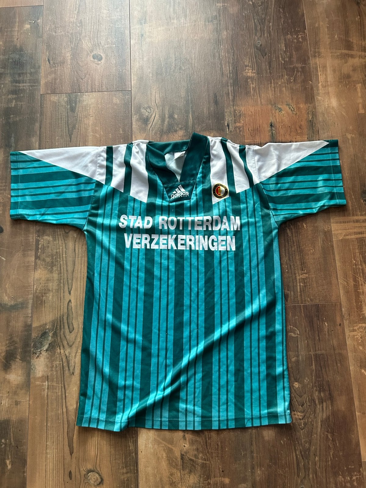 Vintage Feyenoord Thuisshirt Adidas Jaren '90, Sport en Fitness, Maat M, Ophalen of Verzenden, Gebruikt, Shirt