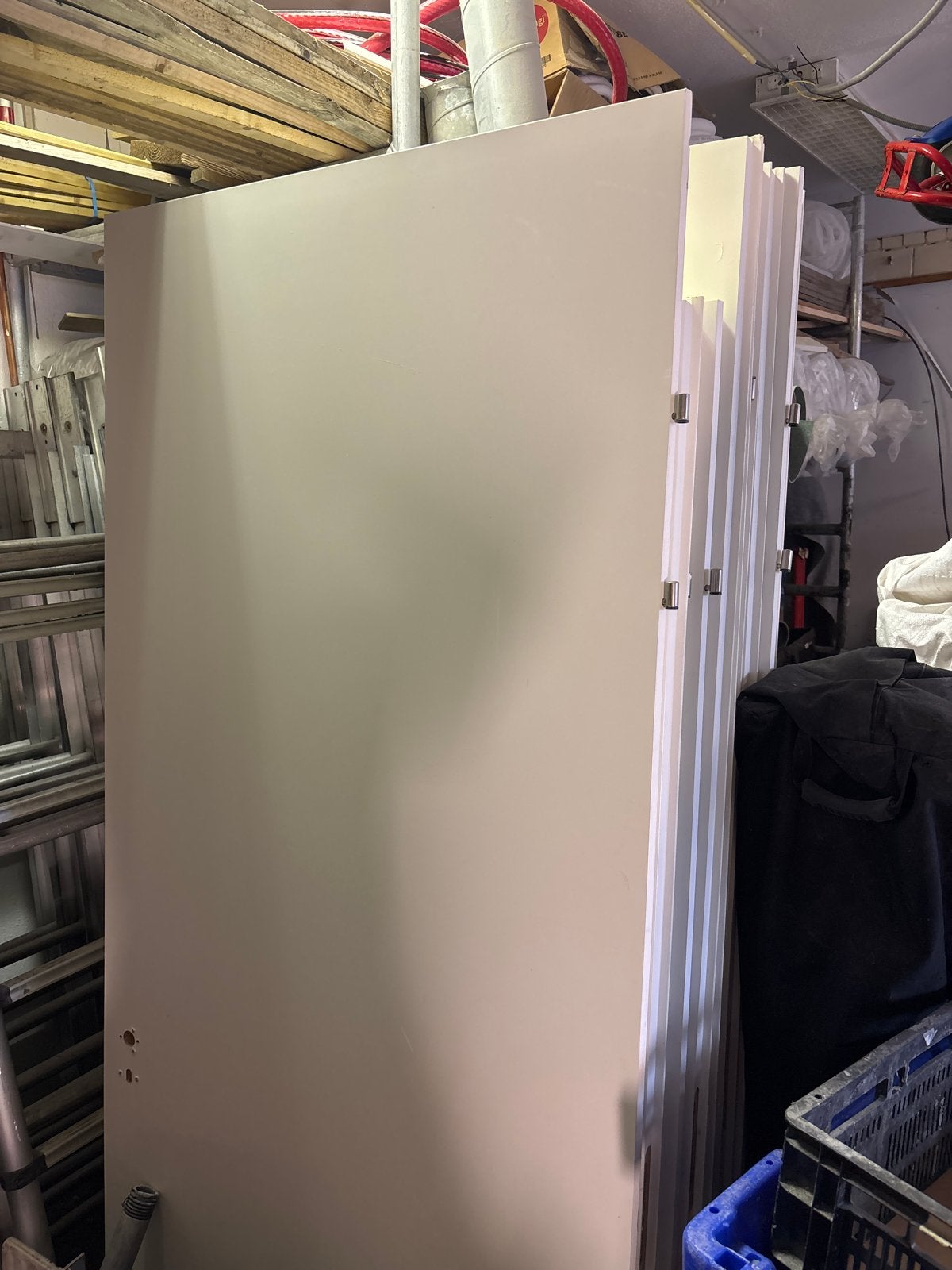 11 Opdekdeuren 88x211,5-231,5 cm, Doe-het-zelf en Verbouw, Ophalen, Gebruikt, 80 tot 100 cm, 215 cm of meer