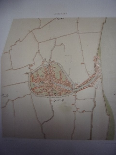 Zierikzee Plattegrond van de stad door Jacob van Deventer, 34 cm, Cartografie, Ophalen of Verzenden, Origineel